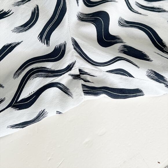 Joie Sleeveless Silk Toulouse Jumpsuit Size 2 Small Porcelain White Black - Picture 7 of 15